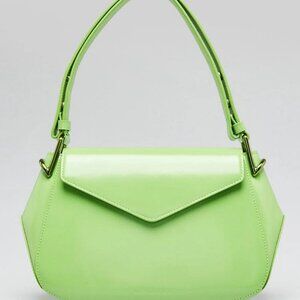 Bottega Veneta Bright Green Smooth Buffed Leather Medium Toyin Shoulder Bag